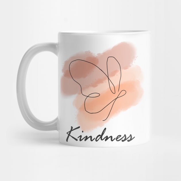 Kindness one line butterfly, inspirational meanings by TargetedInspire